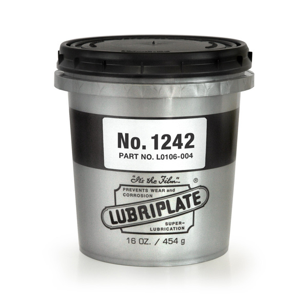 Lubriplate No. 1242, 12/16 Oz Tubs, Heavy Duty, Tacky White Lithium Grease L0106-004
